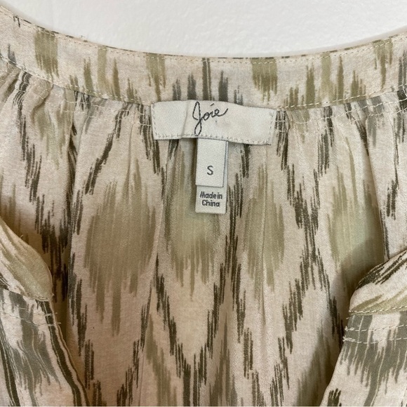 Joie Addy B Fatigue Silk Ikat Pullover Blouse - Picture 6 of 9